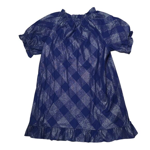 Hill House The Katherine Nap Dress in Navy Blue Glitter Check - Picture 2 of 5